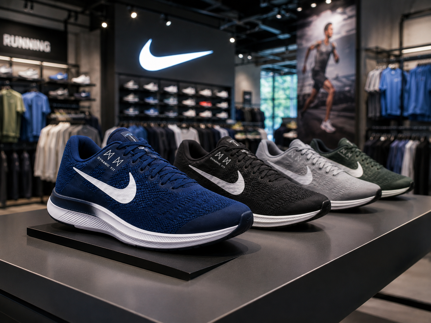 Cores disponíveis do Nike Dynamic Fit